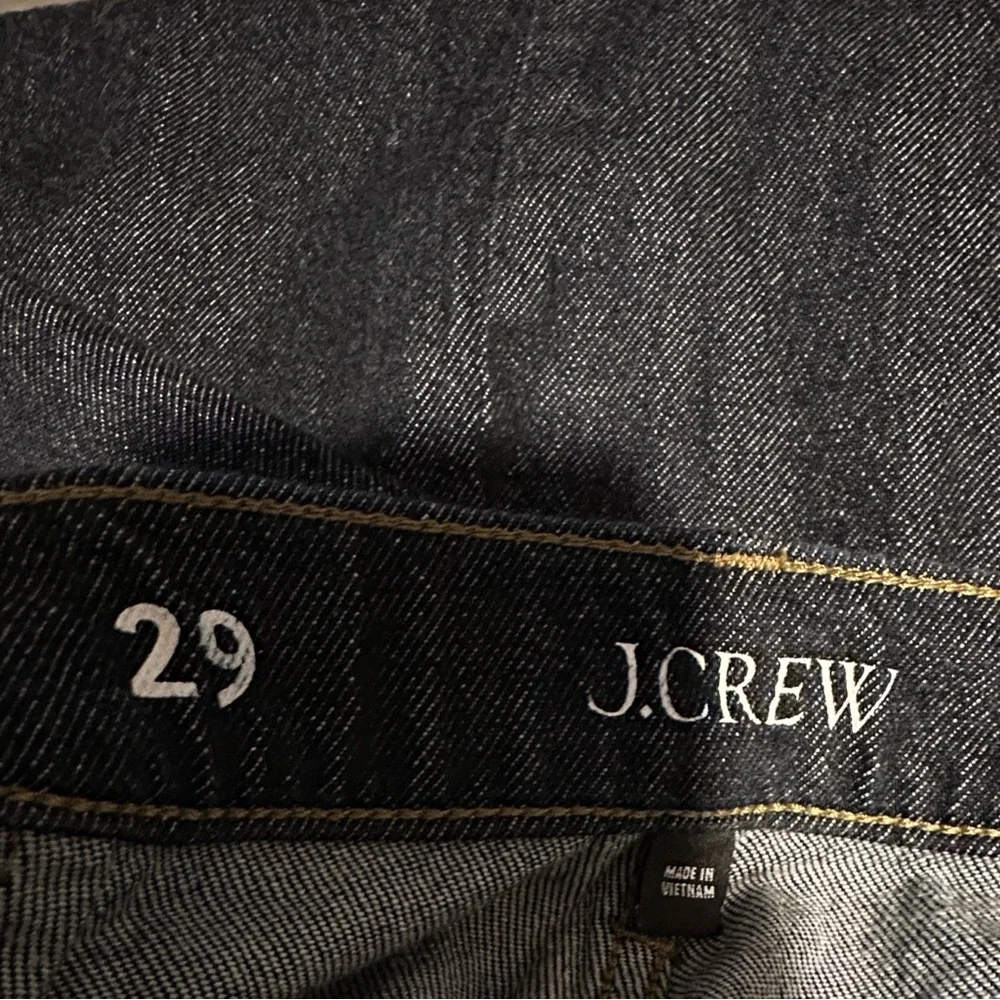 EUC J. Crew Dark Blue Wash Wide Leg Denim Trousers - Picture 4 of 5